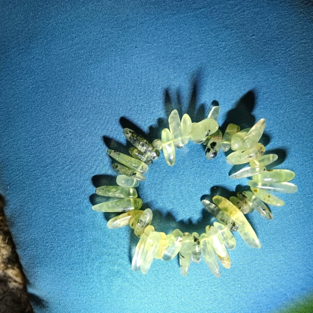Prehnite bracelet